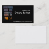 Carte De Visite Saguaro de coucher du soleil de l'Arizona de (Devant / Derrière)