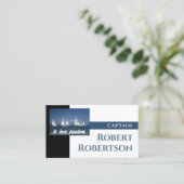 Carte De Visite Sail Boat Captain Ship Nautical Card (Debout devant)