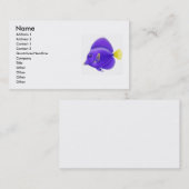 Carte De Visite Sailfin pourpre Tang (Devant / Derrière)