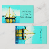 Carte De Visite Sailing Schooner Thunder_Cove (Devant / Derrière)
