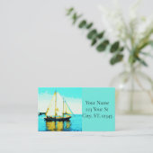 Carte De Visite Sailing Schooner Thunder_Cove (Debout devant)