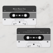 Carte de visite sain de professionnel de musique (Devant / Derrière)