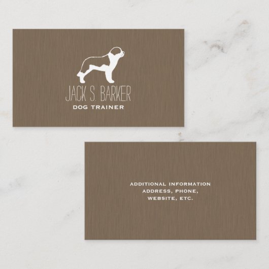 Carte De Visite Saint Bernard (Devant / Derrière)