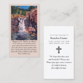 Carte De Visite Saint François d'Assise Prière violette orange ver (Devant / Derrière)