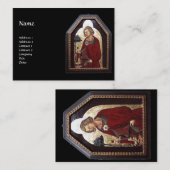 CARTE DE VISITE SAINT GALGANO / LÉGENDE DE L'ÉPÉE DANS LE ROCHER (Devant / Derrière)