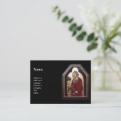 CARTE DE VISITE SAINT GALGANO / LÉGENDE DE L'ÉPÉE DANS LE ROCHER (Debout devant)