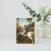 Carte De Visite Saint George and the Dragon, 1506 by Raphael (Debout devant)