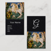 Carte De Visite Saint George, Dragon, Monogram de la Princesse Pla (Devant / Derrière)