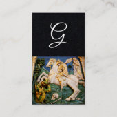 Carte De Visite Saint George, Dragon, Monogram de la Princesse Pla (Dos)