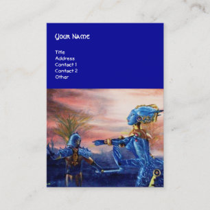 CARTE DE VISITE SAINT GEORGE ET ALIEN DRAGON