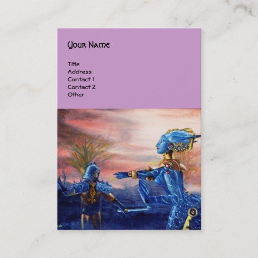 CARTE DE VISITE SAINT GEORGE ET ALIEN DRAGON (Devant)