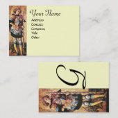 CARTE DE VISITE SAINT GEORGE ET DRAGON (Devant / Derrière)