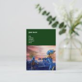 CARTE DE VISITE SAINT GEORGE ET DRAGON ALIEN (Debout devant)