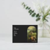 Carte De Visite SAINT GEORGE ET LE DRAGON, noir (Debout devant)