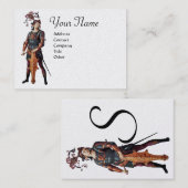 Carte De Visite SAINT GEORGE Monogram White Pearl Luxe (Devant / Derrière)