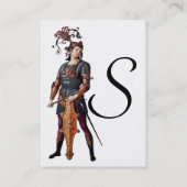 Carte De Visite SAINT GEORGE Monogram White Pearl Luxe (Dos)