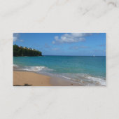 Carte De Visite Saint Lucia Beach Paysage tropical (Dos)