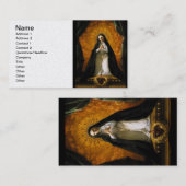 Carte De Visite Saint-Margaret Mary Alacoque Heart - Giaquinto (Devant / Derrière)