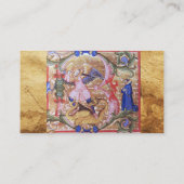 Carte De Visite Saint Michael Archangel Antique Parchemin Monogram (Dos)