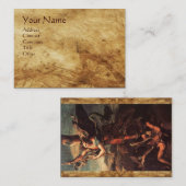 CARTE DE VISITE SAINT MICHAEL VANGUISHING (Devant / Derrière)