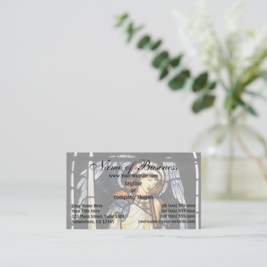 Carte De Visite Saint Michael (vitrail) par Burne Jones (Debout devant)