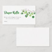 Carte De Visite Saint Patrick Baby shower Déchets Raffle (Devant / Derrière)