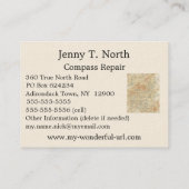 Carte De Visite Saint Regis Canoe Area Détails dans les Adirondack (Dos)