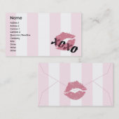 Carte De Visite Saint-Valentin - Affaires (Devant / Derrière)