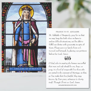 Carte De Visite Sainte Adélaïde Patronne des Secondes Noces