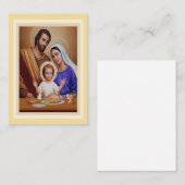 Carte De Visite Sainte Famille (Devant / Derrière)