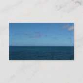 Carte De Visite Sainte-Lucie Horizon Océan Bleu (Dos)