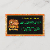 Carte De Visite Saison citrouille Personnaliser d'automne Texte et (Dos)