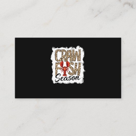 Carte De Visite Saison de l'écrevisse blanchie Ébullition de l'écr (Devant)