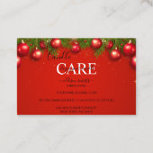 Carte De Visite Saison de Noël d'entreprise moderne (Dos)