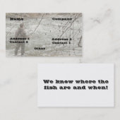 Carte De Visite Saison de truite à tête d'acier de rivière de (Devant / Derrière)