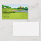 Carte De Visite Saison d'été Thème de golf (Devant / Derrière)