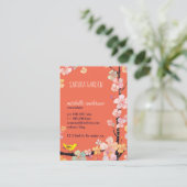Carte De Visite Sakura Bird Cosmetologist (Debout devant)