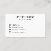 Carte De Visite Sakura en fleurs de cerisiers (Dos)