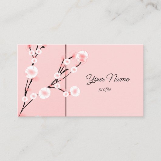 Carte De Visite Sakura moderne (Devant)