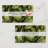 Carte De Visite Salade Bar | Chef | Vaisselle (Devant / Derrière)