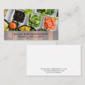 Carte De Visite Salade Bar | Culinaire (Devant / Derrière)