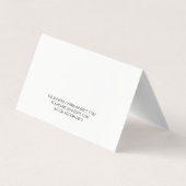 Carte De Visite Salade Bar | Culinaire (Dos)