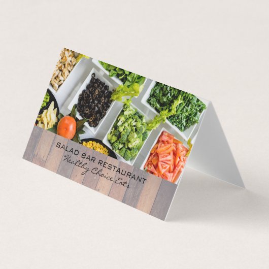 Carte De Visite Salade Bar | Culinaire (Devant)
