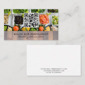 Carte De Visite Salade Bar | Culinaire | Code QR (Devant / Derrière)