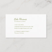 Carte De Visite Salade Bliss (Dos)