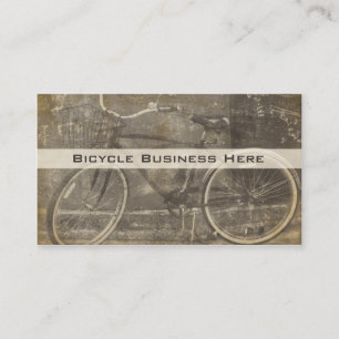 Carte de visite sale de bicyclette vintage