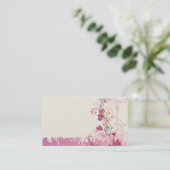 Carte de visite sale de fleurs (Debout devant)