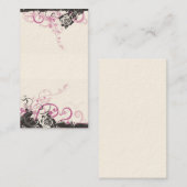 Carte de visite sale de roses (Devant / Derrière)