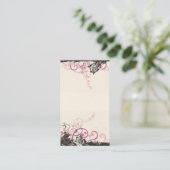 Carte de visite sale de roses (Debout devant)