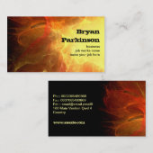 carte de visite sale du feu (Devant / Derrière)